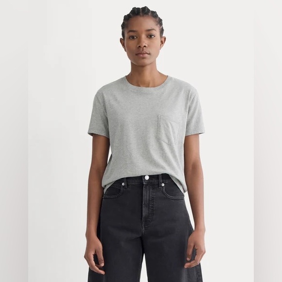 Bundle of Crew Neck T-Shirts - Heather Light Blue and Grey - Picture 2 of 3